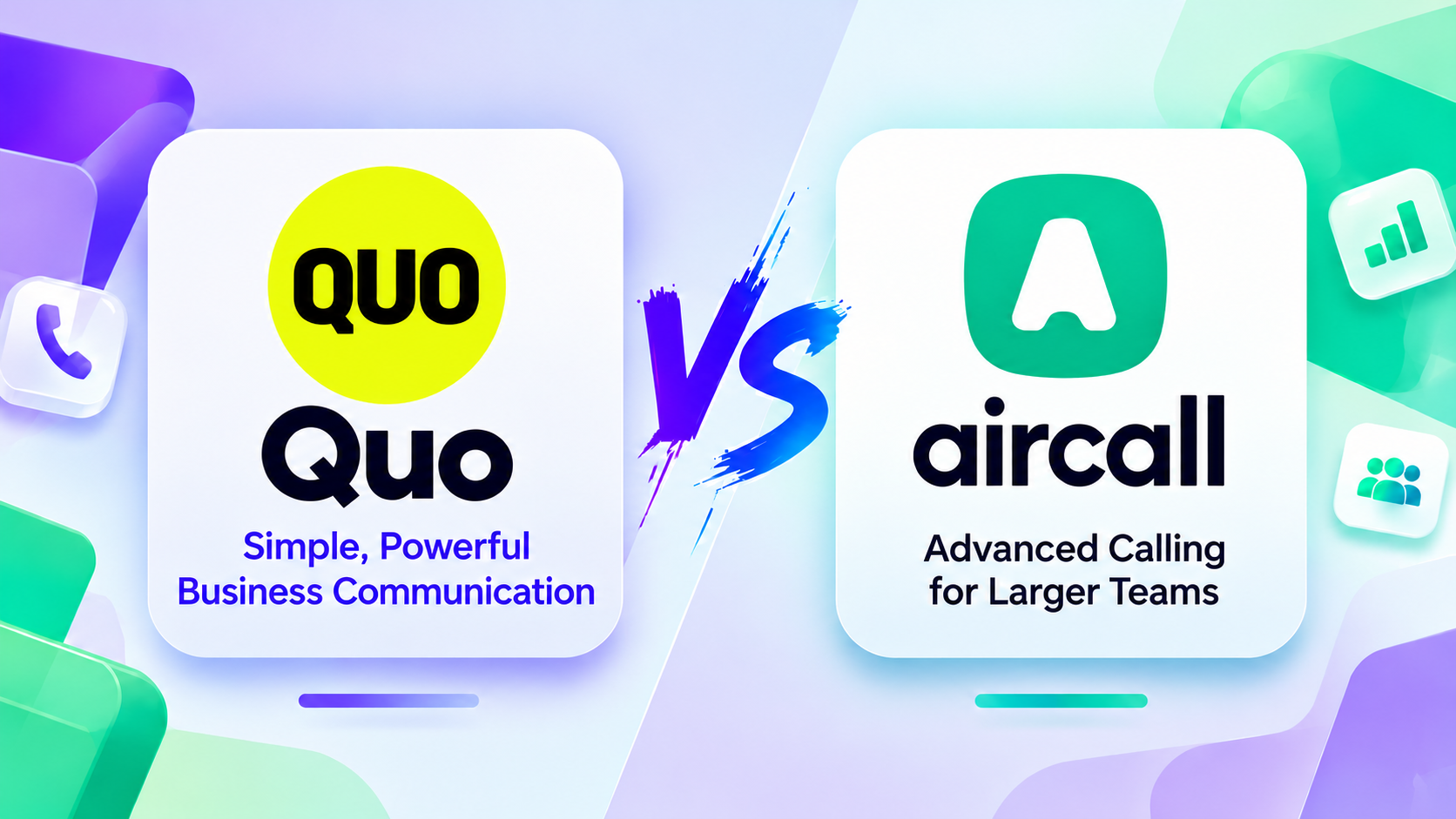 Quo vs Aircall 2026: Pricing, Features & AI Compared