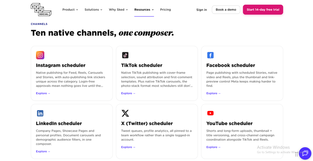 Sked Social's integration ecosystem