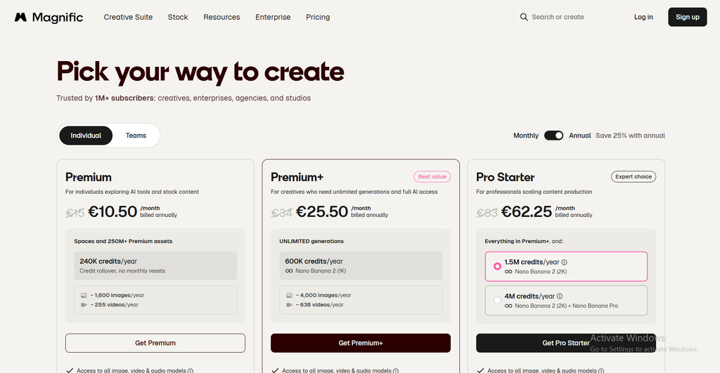 Magnific AI Pricing & Plans